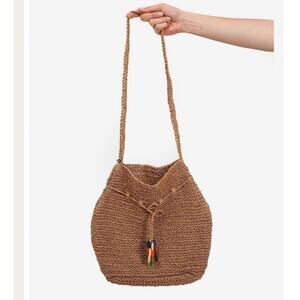 Paloma Wool Purse Summer Vase crossbody Bag 100% Rafia Minimalist Sophisticated